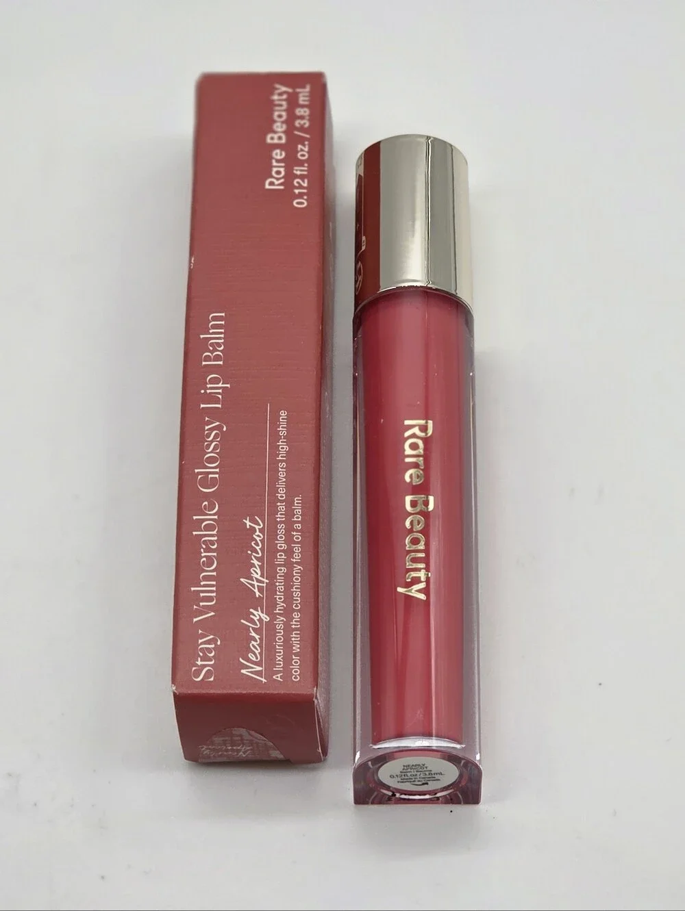Rare Beauty Stay Vulnerable Glossy Lip Balm in Nearly Apricot